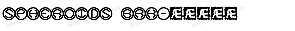 Spheroids BRK字体转换